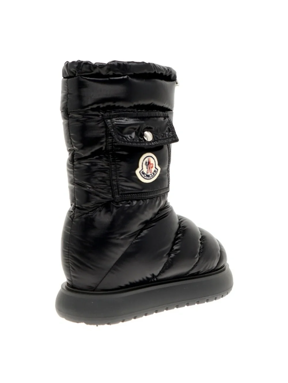 Moncler Gaia Pocket Quilted Snow Boots Black Size 37 New